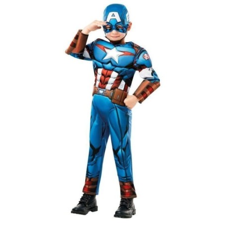 Disfraz Capitan America con musculos para niño tallas