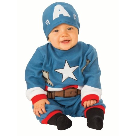 Disfraz Capitan America para bebe talla 6-12 meses
