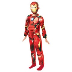 Disfraz Iron Man musculoso talla 7-8 años