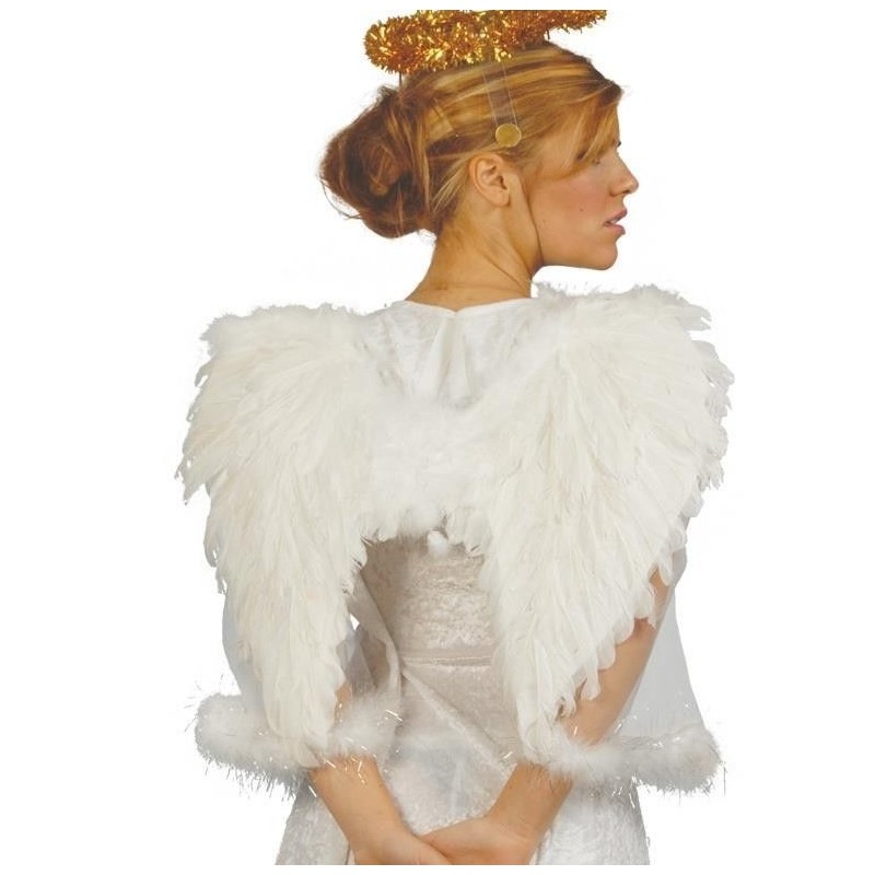 Alas blancas plumas angel 50 cm 16885 gui