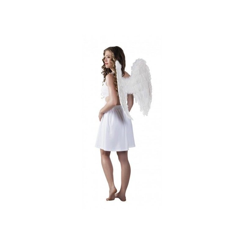 Alas angel de plumas blancas 62 x 60 cm