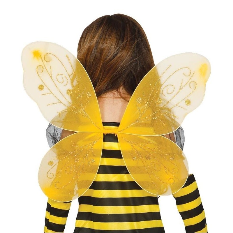 Alas amarillas infantiles de 44x37 cm abeja
