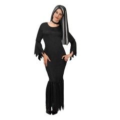 Disfraz de Morticia adams para adulto barato. Tienda disfraces online-80202-8434077802021