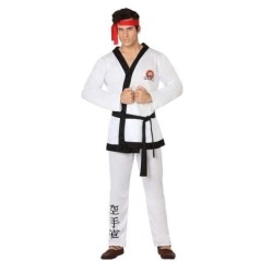 Disfraz de karateka ryu street fighter para adulto barato.-26605AT-8422259266051