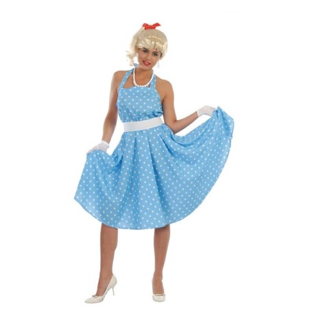 Disfraz Sandy grease adulta talla M o L vestido azul años 60-80350-84662--8434077803509