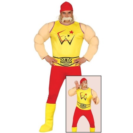 Disfraz de luchador WWE hombre hulk hogan para adulto barato-84590-84988--8434077845905