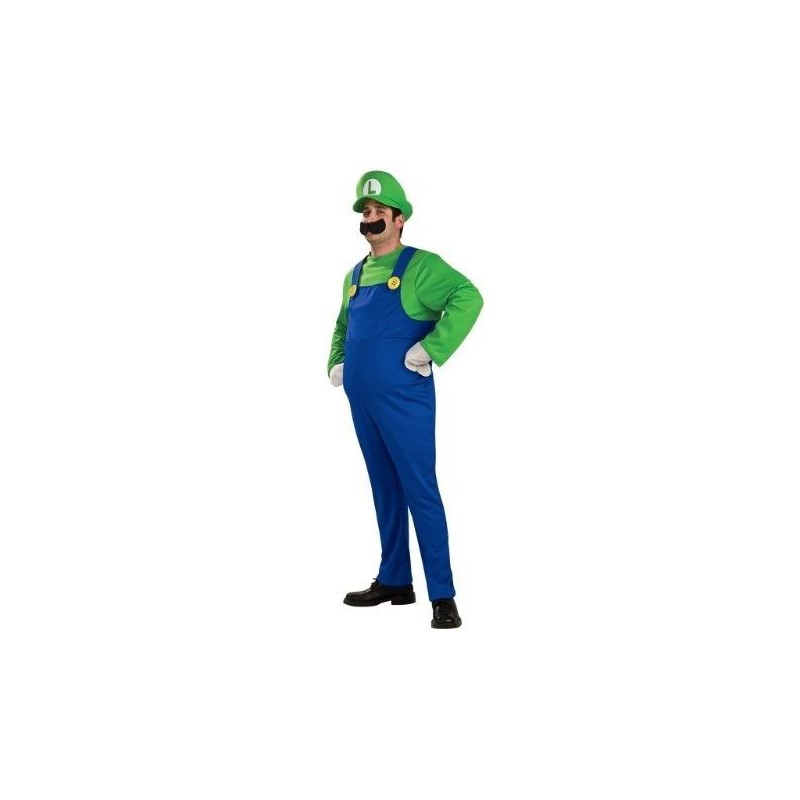 Disfraz Luigi deluxe para hombre adulto Talla L