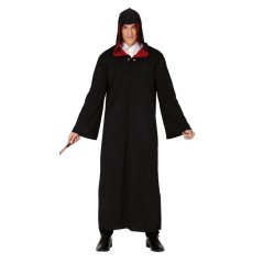 Disfraz mago tunica negra para hombre talla L 52-54 Harry Potter-88727-8434077887271