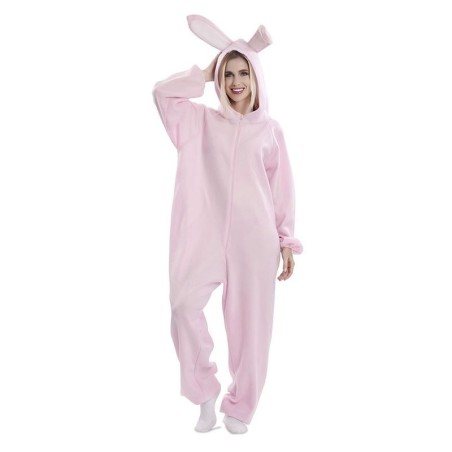 Disfraz conejo rosa pijama unisex tallas