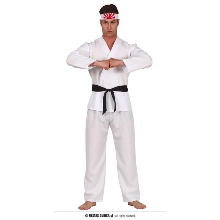 Disfraz Karateka blanco para hombre talla L