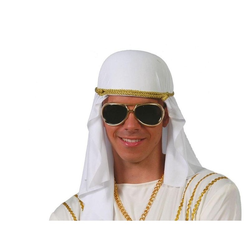 Tocado arabe tela sombrero gorro jeque