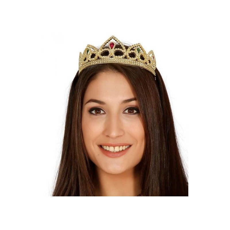 Tiara princesa oro corona fiona medieval