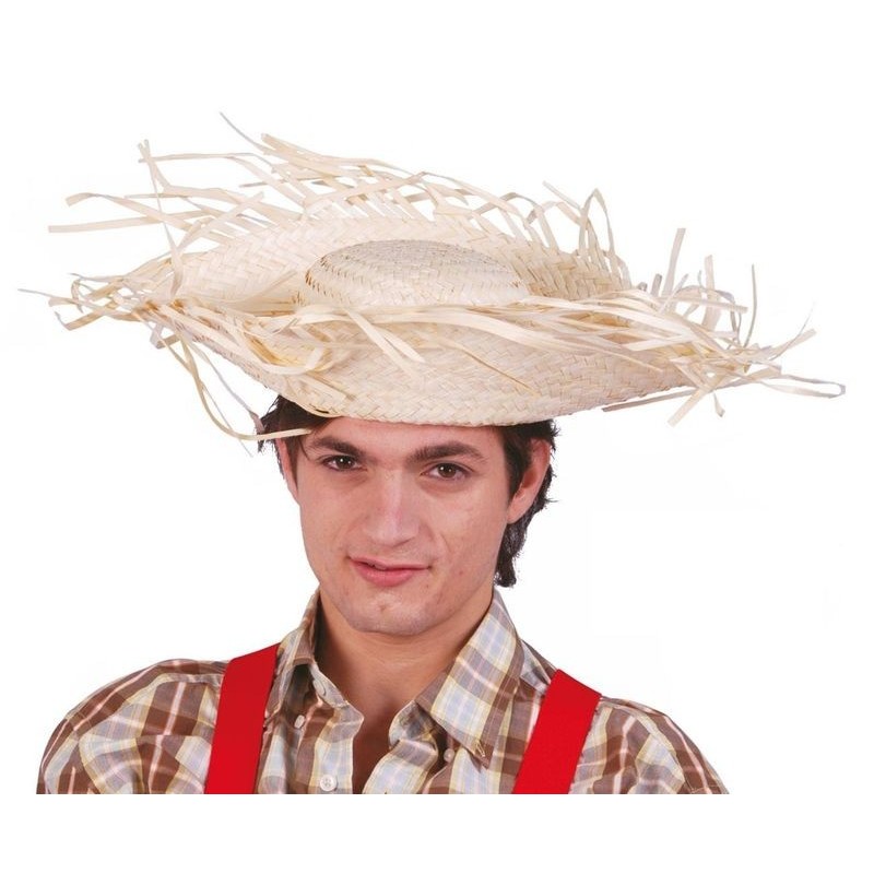 Sombrero espantapajaros paja