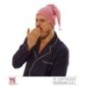 Gorro de noche blanco y rojo de noche