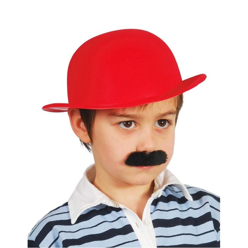 Bombin rojo infantil flocado