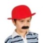 Bombin rojo infantil flocado