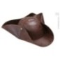 Tricornio pirata simil piel