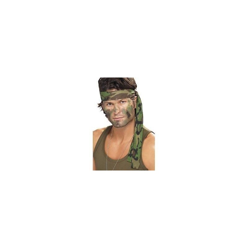 Cinta para el pelo camuflaje ejercito rambo bandana