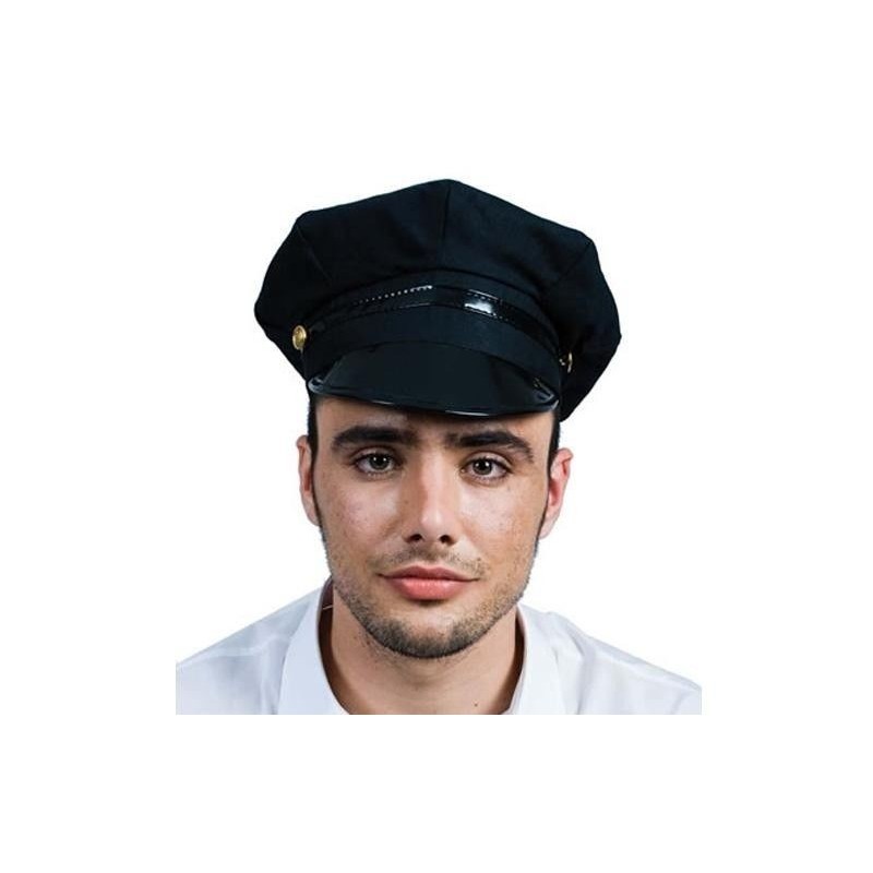 Gorra policia sado taxista negra lisa adulto
