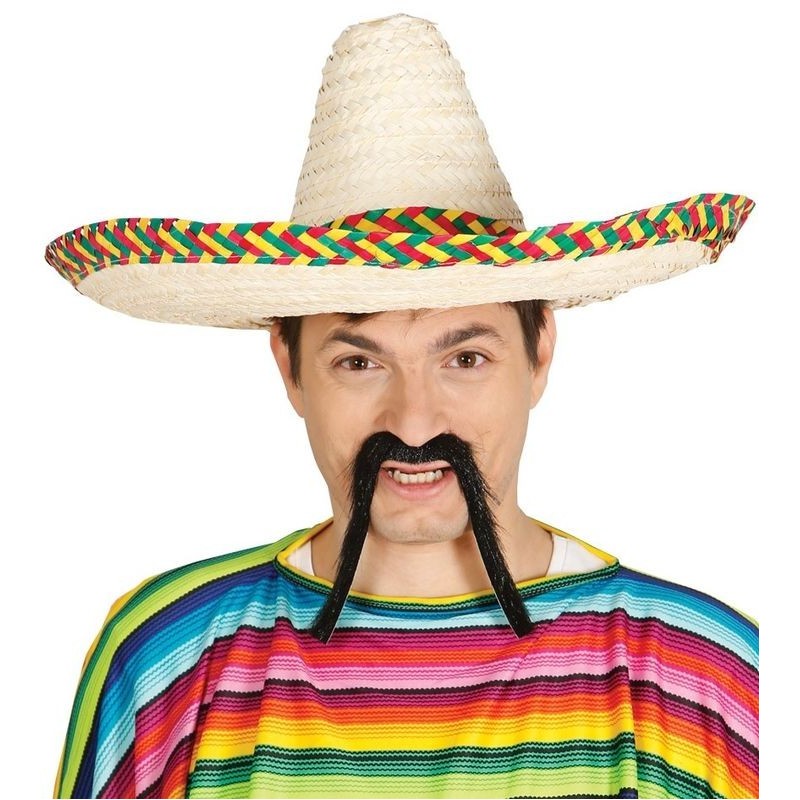 Sombrero mejicano de paja 50 cm mexicano