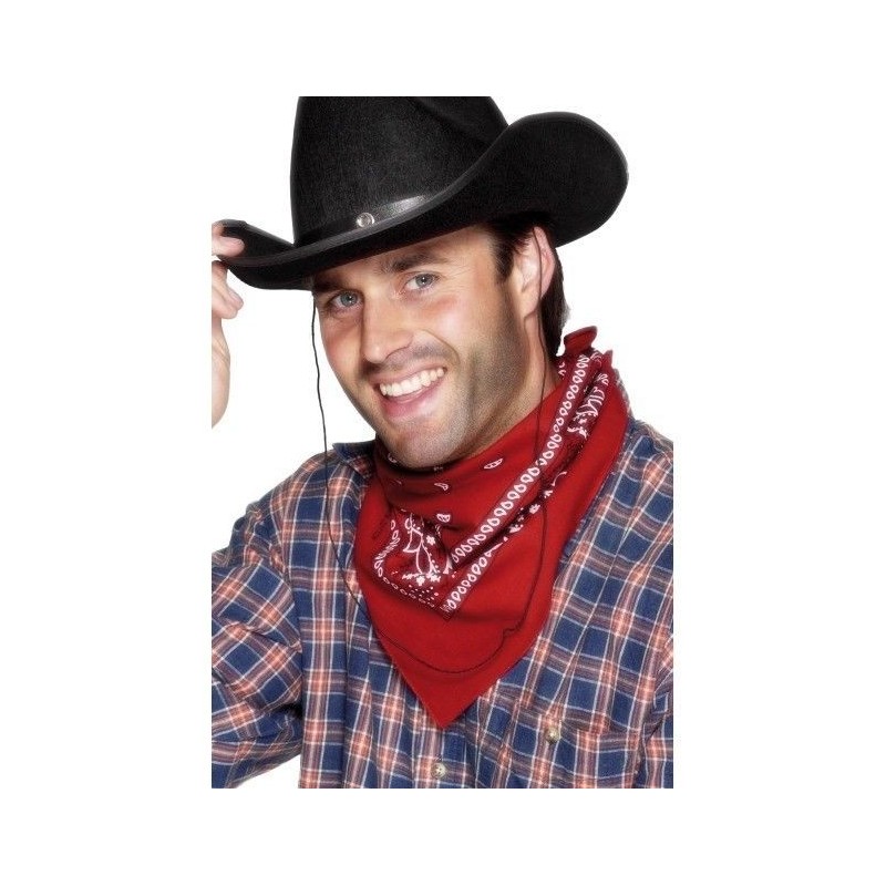 Pañuelo vaquero rojo del oeste