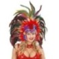 Tocado brasileño tropical carnaval lentejuela y pl
