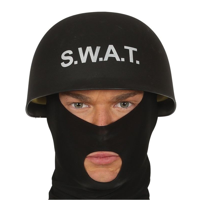 Casco Swat negro para adulto swat