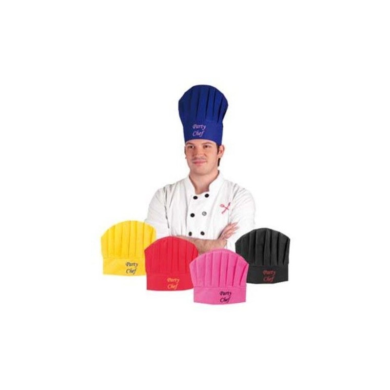 Sombrero cocinero colores surtidos unidad
