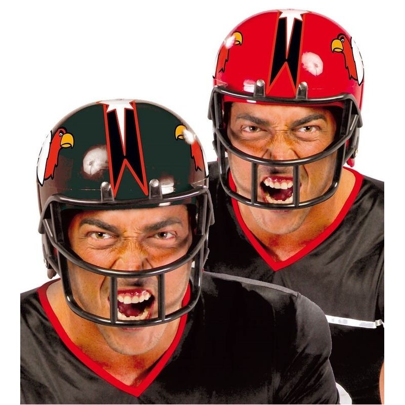 Casco futbol americano rojo o negro rugby