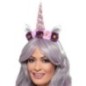 Diadema unicornio rosa y morado