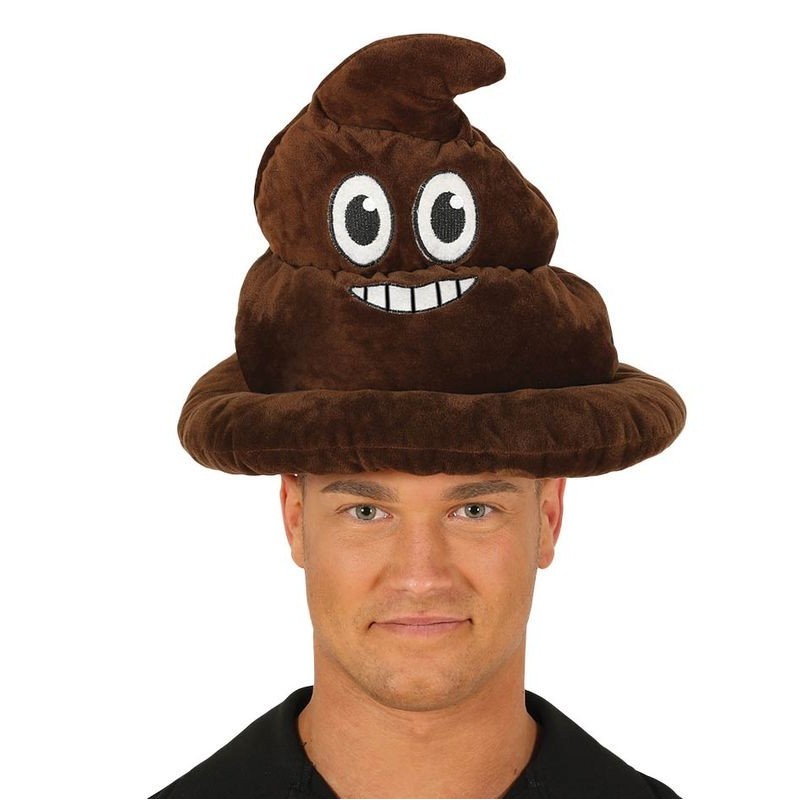 Gorro emoticono caca boñiga latex