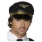 Gorra piloto de avion negra deluxe
