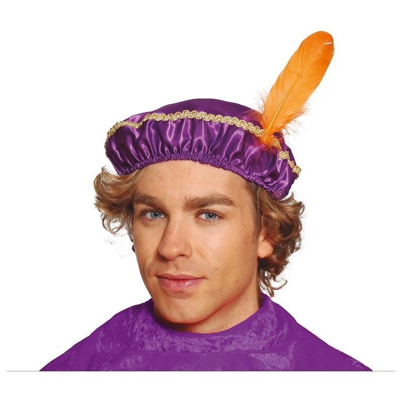 Gorro paje de rey morado