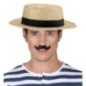 Sombrero canoutier de paja gondolero veneciano