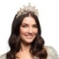 Tiara metal en oro rosa Dama real