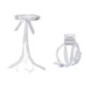 Diadema blanco con perlas para bodas 18 cm