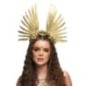 Diadema Halo dorada Stella con flores
