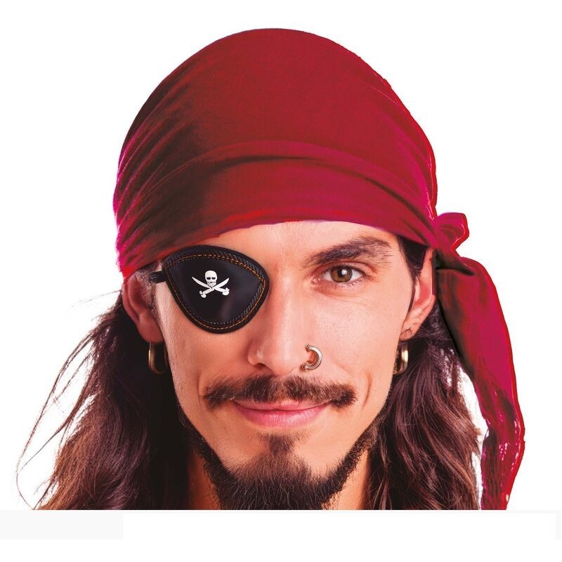 Pañuelo pirata rojo burdeos