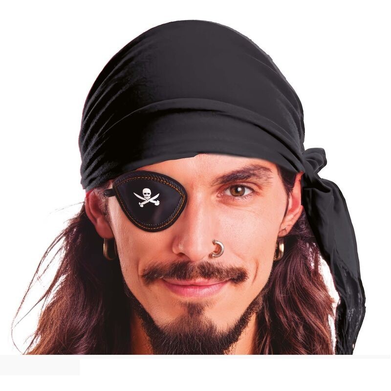 Pañuelo pirata negro