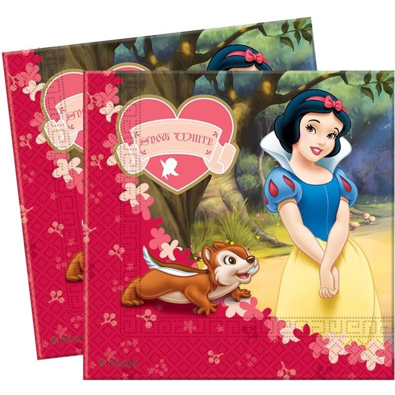 Servilletas blancanieves 33x33 cm 20 uds