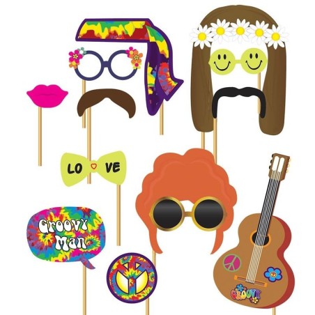 set photocall hippie 12 piezas 7204 883028295852