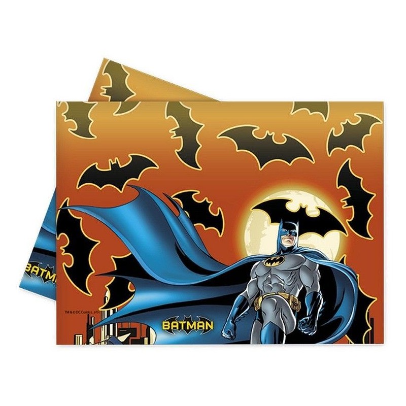 Mantel batman 120x180 cm plastico cumpleaños