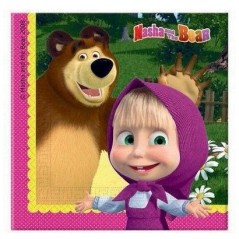 servilletas masha y el oso 20 uds 33x33 cm 86514 883028295852