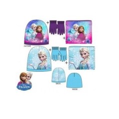 conjunto invierno frozen gorro braga cuello y guantes morado 52 cm HQ4023 T52 3609081396827