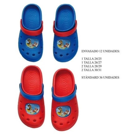 Zuecos crocs Patrulla Canina rojos o azules Tus disfraces baratos