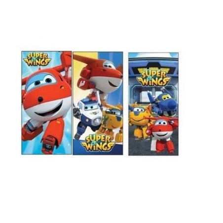 Toalla playa super wings azul-Tus Disfraces