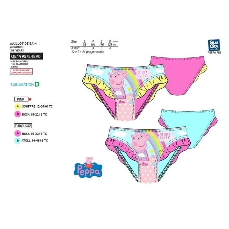 Culetin peppa pig braguita de baño infantil