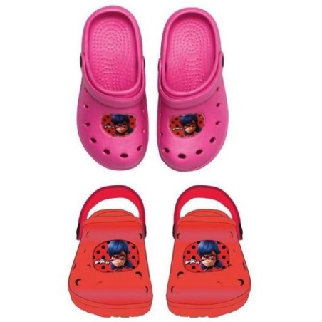 Zuecos ladybug rosa o rojas tallas infantiles-Tus Disfraces