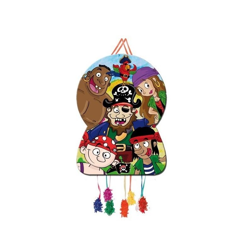 Piñata piratas silueta grande 62x46 cm