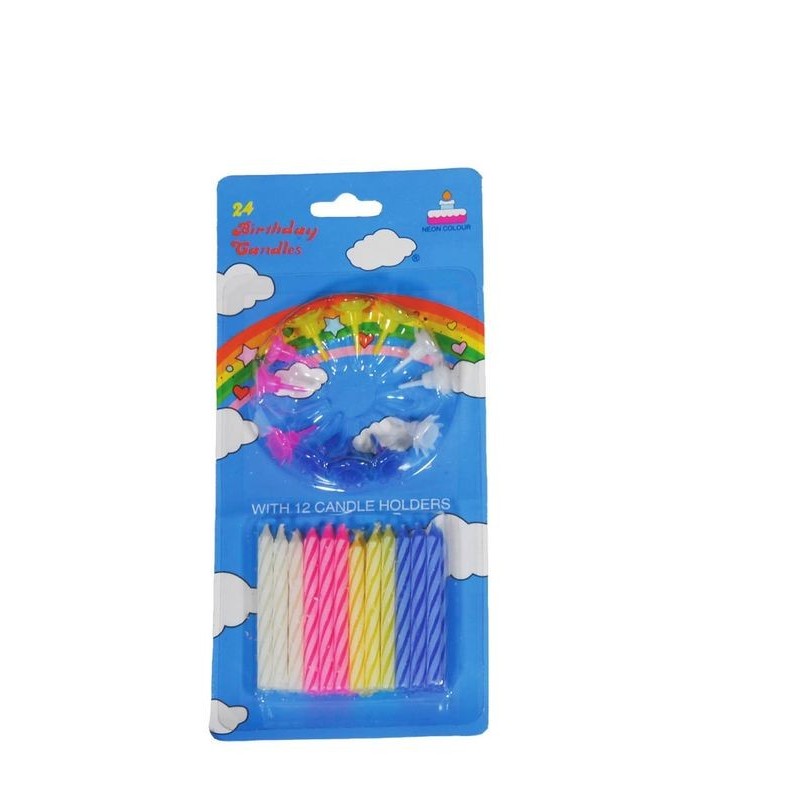 Velas con pincho 24 uds